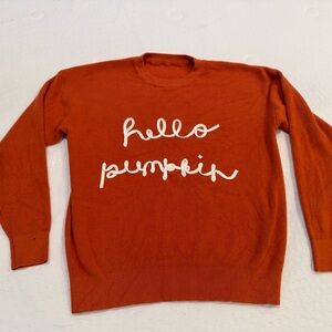 Hello Pumpkin Women's Sweater - Orange